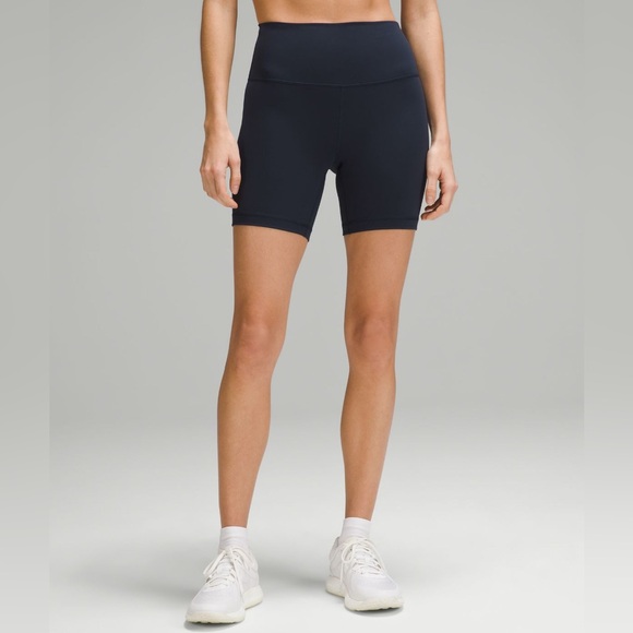 Lululemon Athletica Navy Blue High-Rise Shorts - Picture 3 of 7